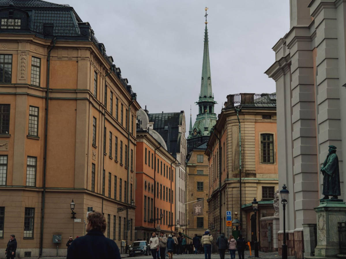 View of the 17th-century buildings