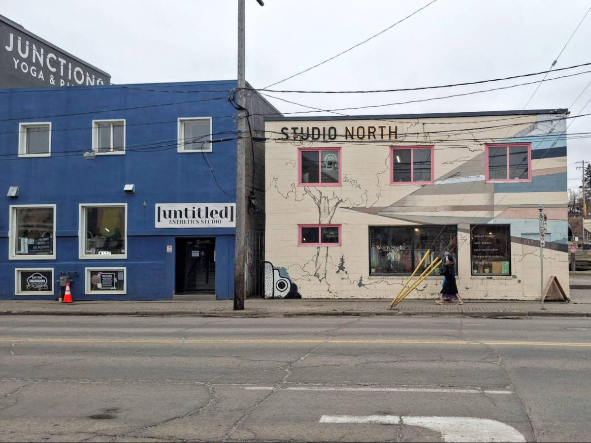 The historic buildings along the 9th Ave.