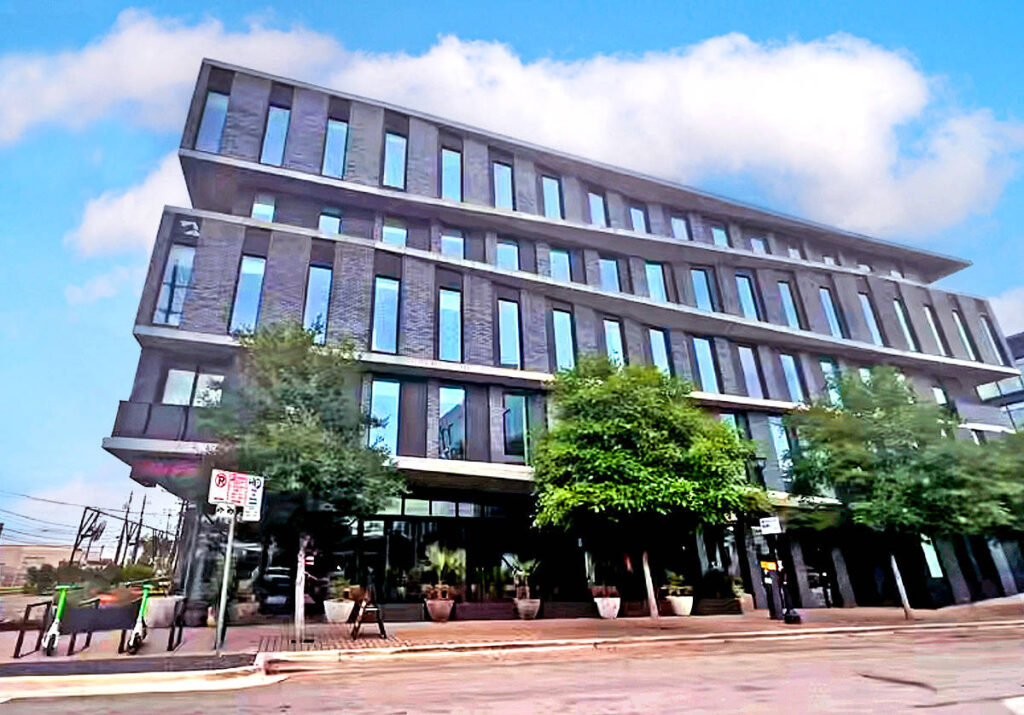 Perspective view of the unique structure of the ARRIVE Austin
