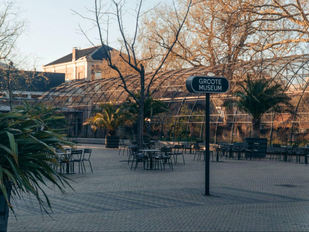 View of the outdoor area of Artisplein  Groote Museum
