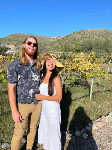 Travel Lemming editor, Abigail Bliss with her husband at Cottonwood