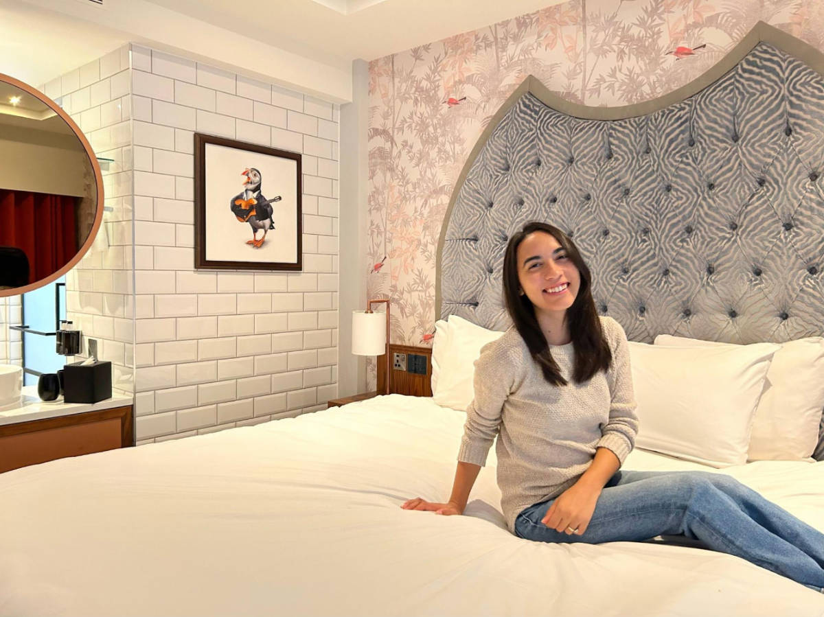 Abigail Bliss on her room at the NYX Hotel Dublin Christchurch
