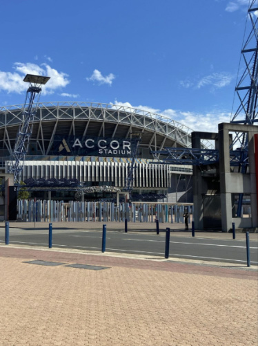 View of the Accor Stadium from the outside