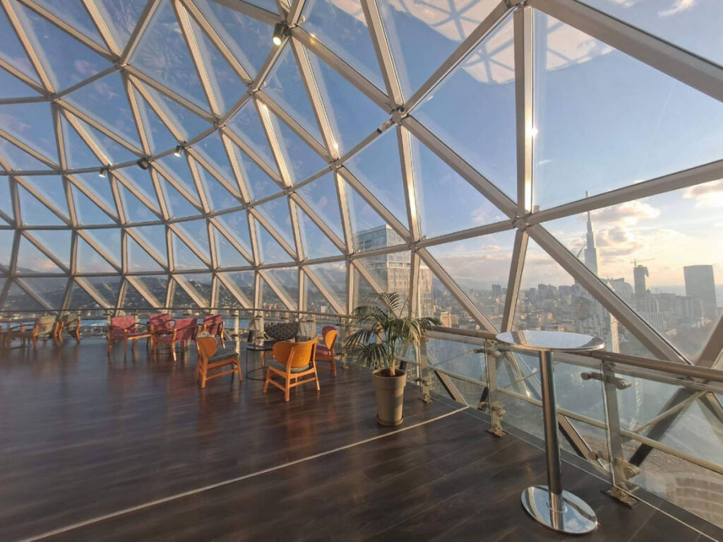 View at the top of the Alphabet Tower