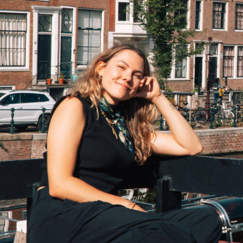 Amber Visch, smiling for a photo