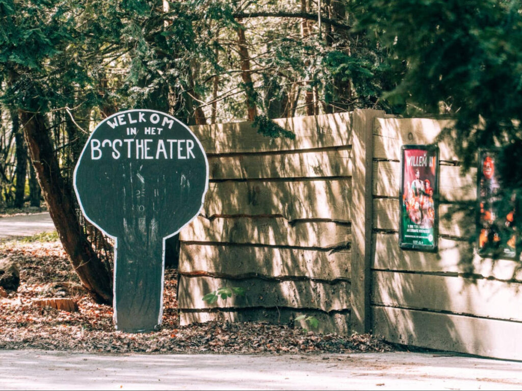 View of the signage in Amstelveen Bostheater