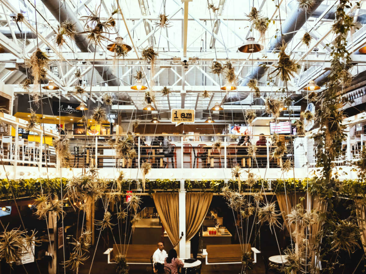 View of the interior design of the Anaheim Packing District
