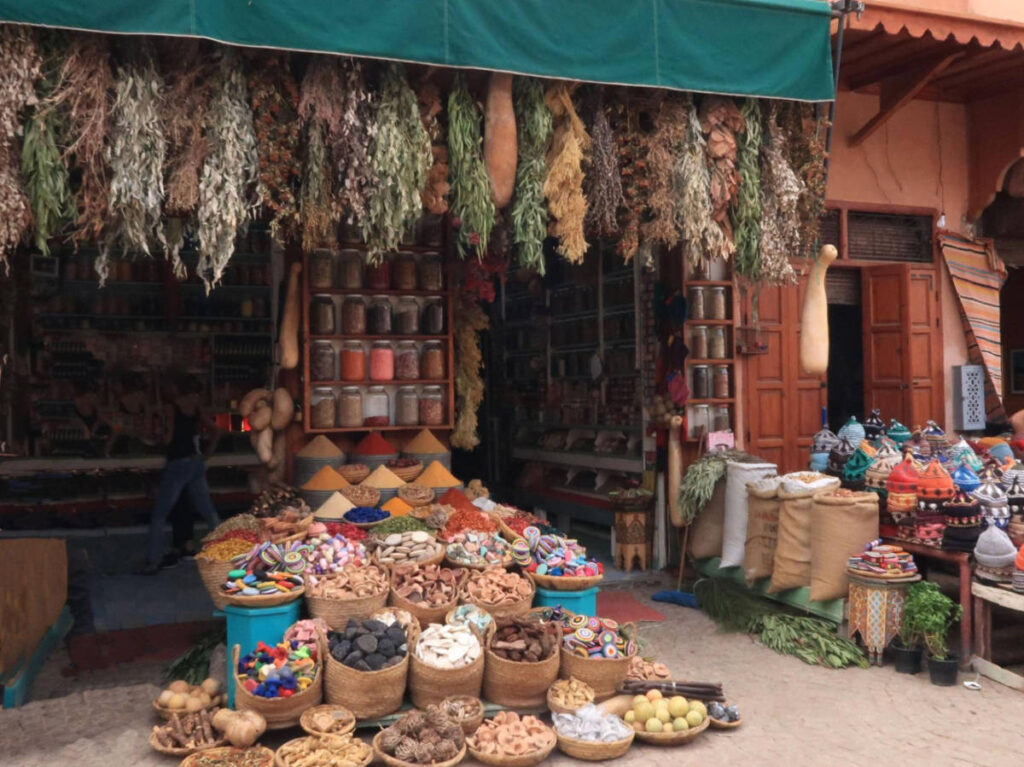 View of the apothecary market stall in Rahba Kedima Square