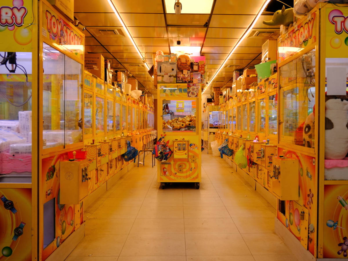 One of the many arcades around Ximending street