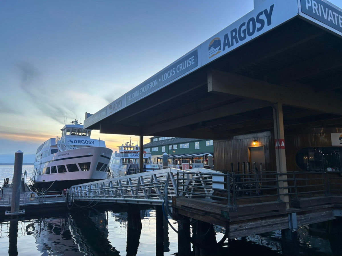 View of the Argosy Cruises from the waterfront
