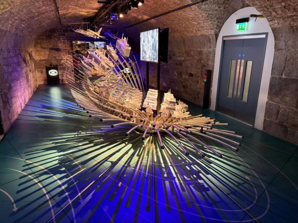 View of an art exhibit at EPIC