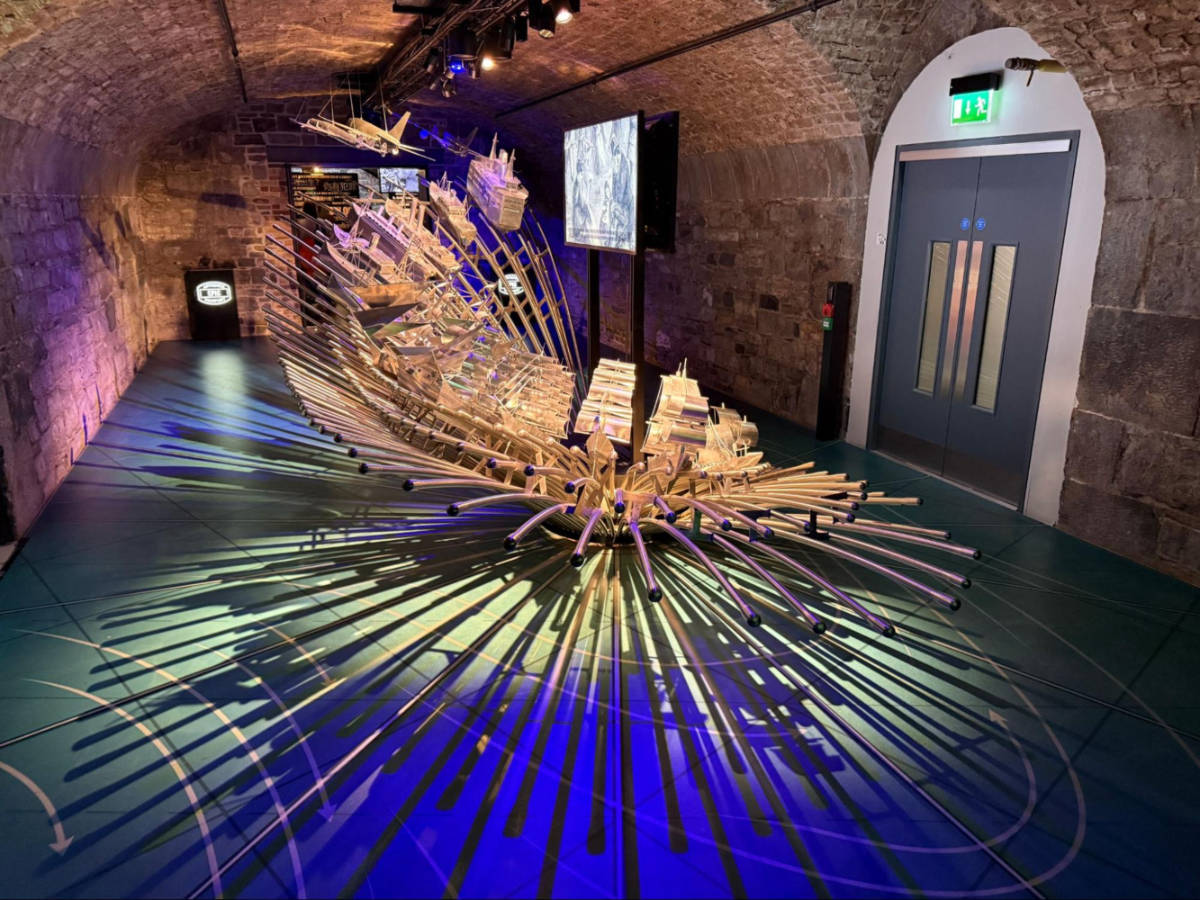 View of an art exhibit at EPIC