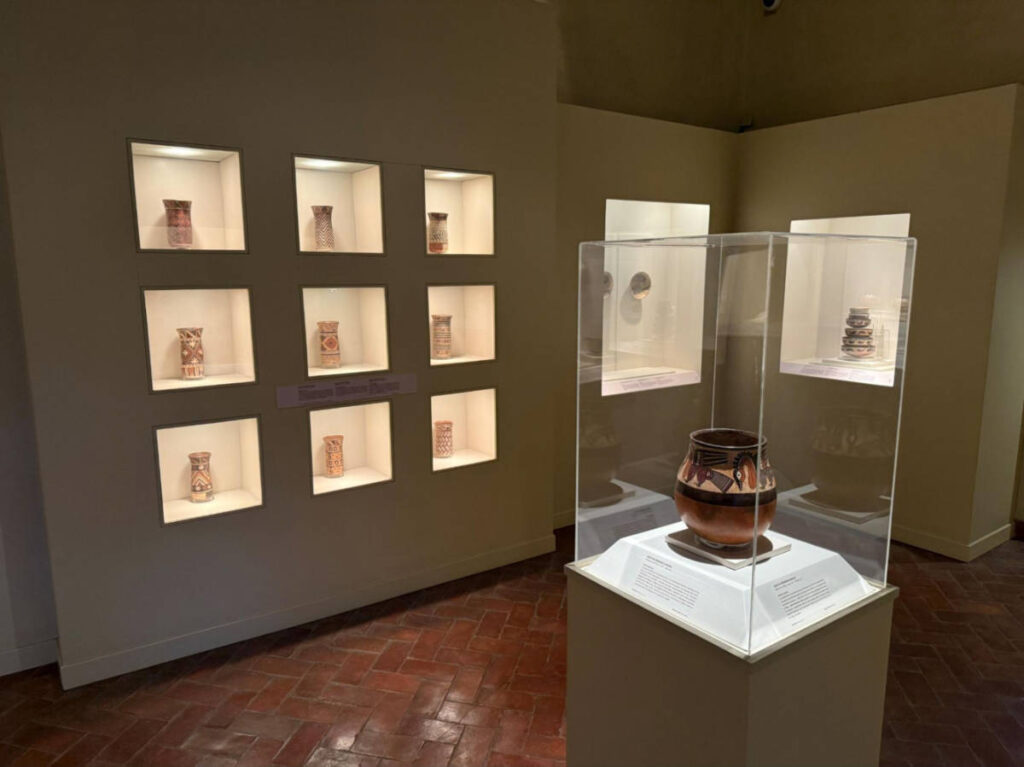 View of the artifacts displayed at the Museo de Art Precolombiano