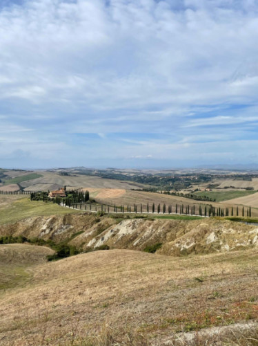 Panoramic landscape view of Asciano
