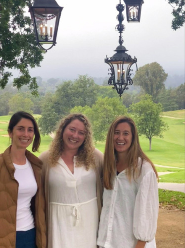 Jess Levy and her best gals enjoying the Ojai Valley Inn’s hacienda