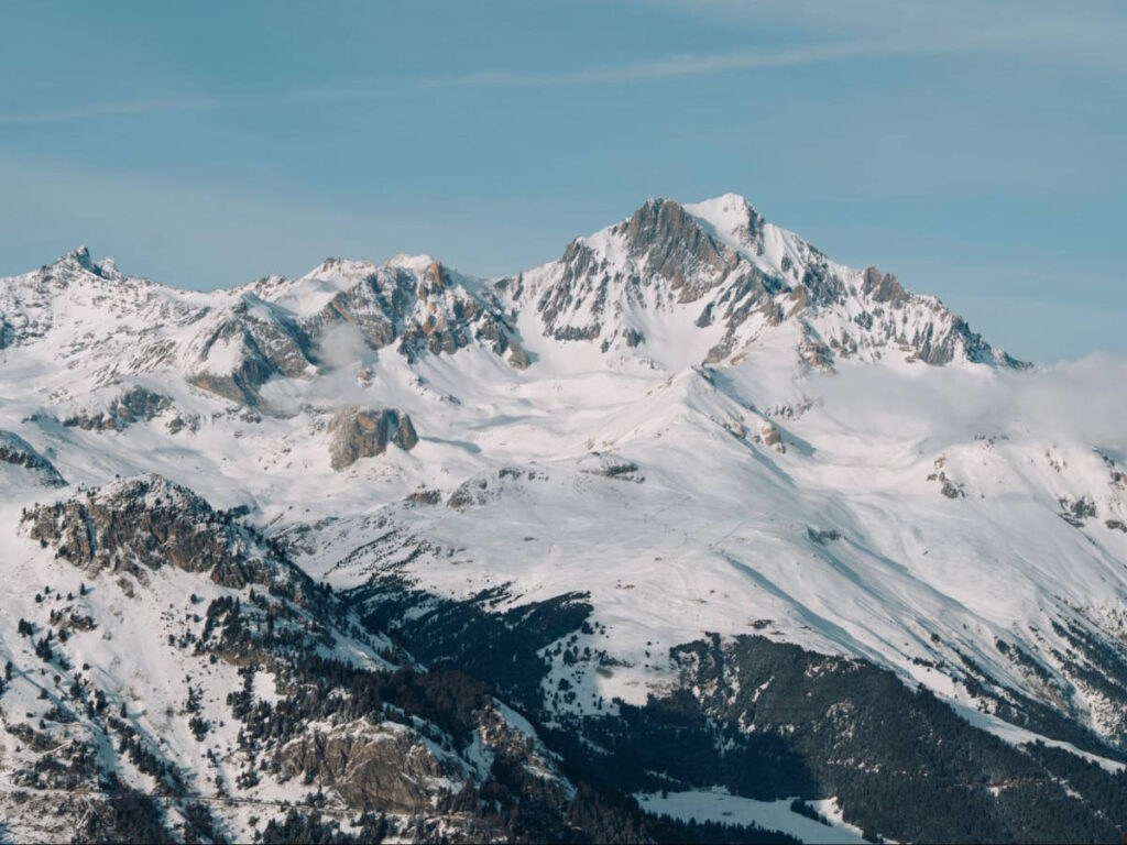 Panoramic view of the slopes in Aussois