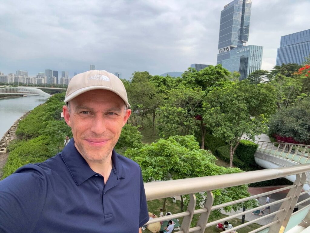 Author Ian taking a selfie in Guiwan Park