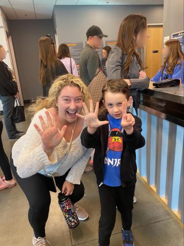 Author Jess attending her nephew’s birthday at Sky Zone
