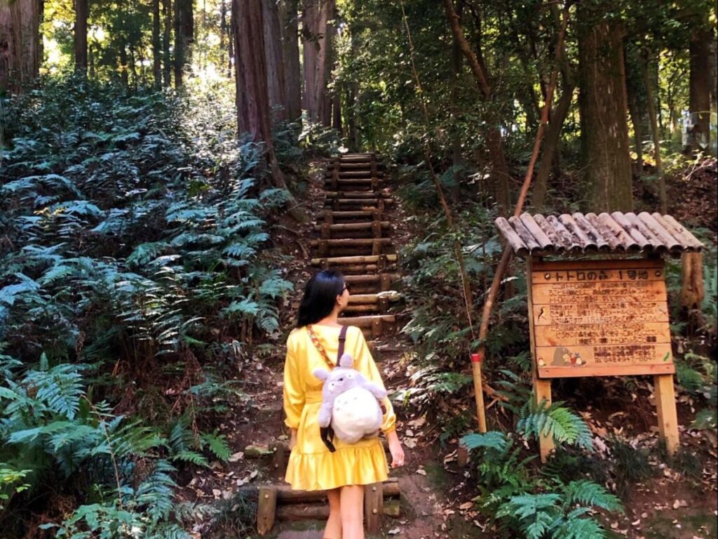 Author Lia at the start of Totoro’s Forest
