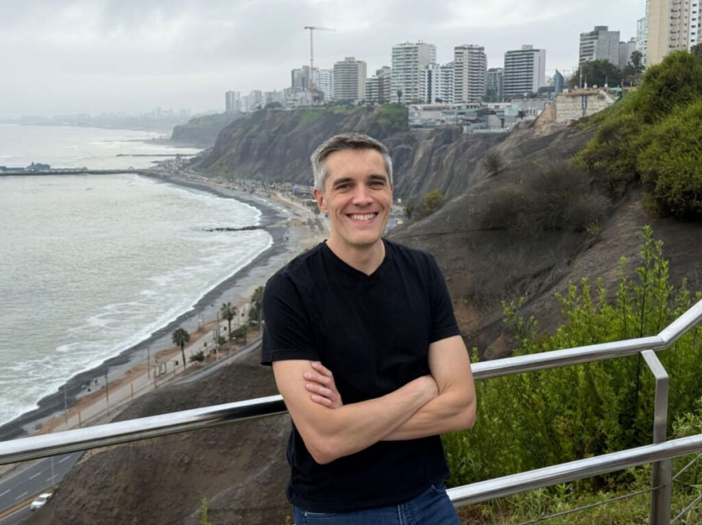 Author Nate standing at the Miraflores boardwalk