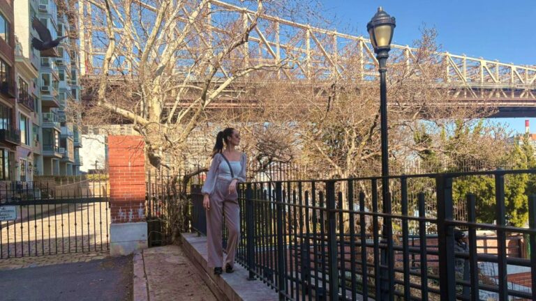 Author Niamh staring at the view in East River watch point