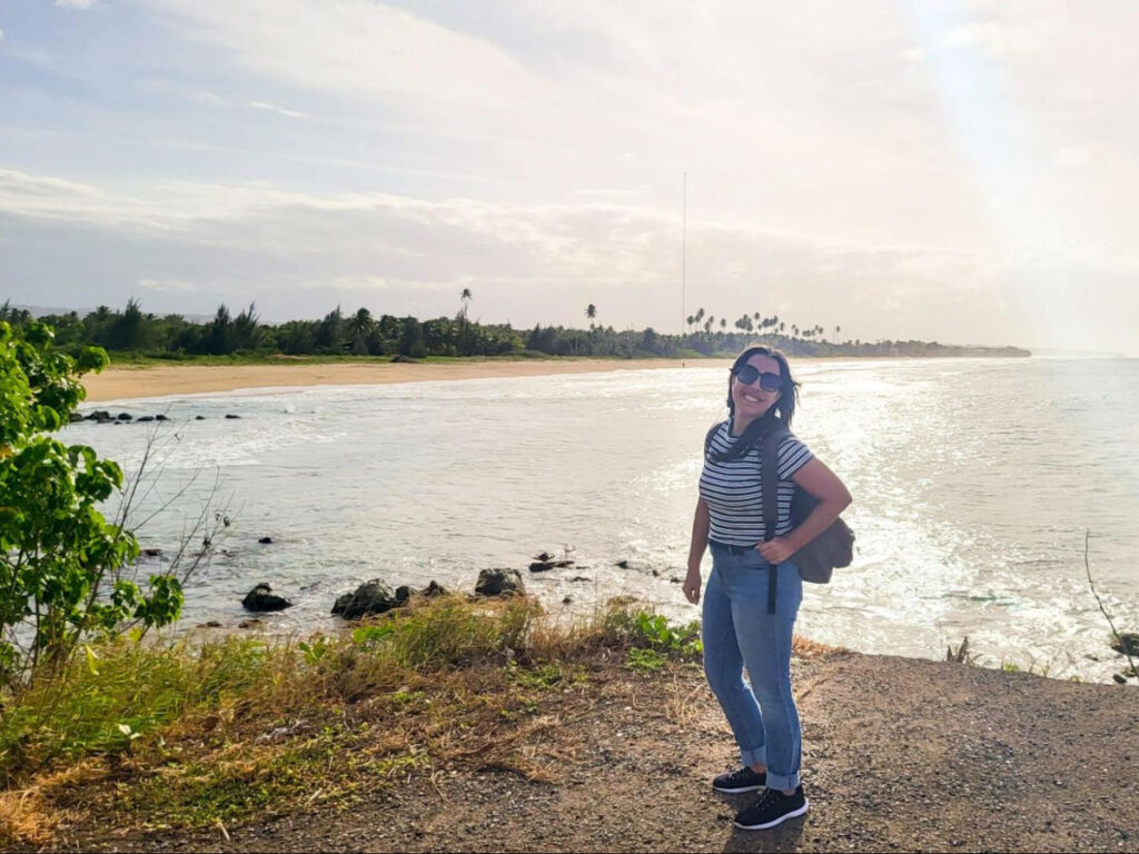 Author Vanessa in Playa Colon