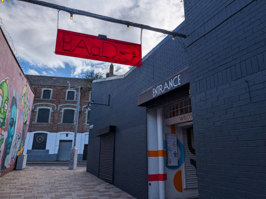 View of the entrance to BAaD restaurant