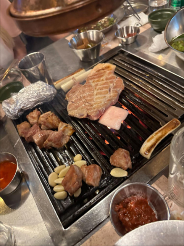 A BBQ meal at Golden Pig