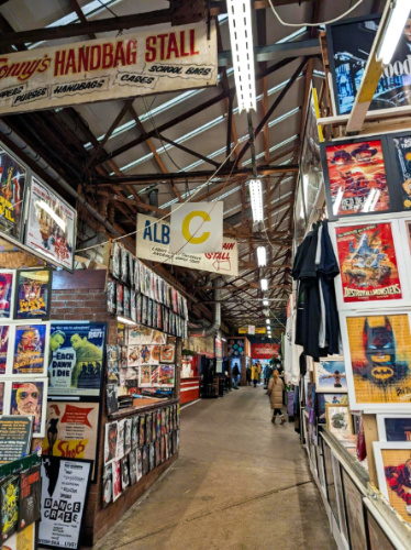 View of the displays inside the Barras Market