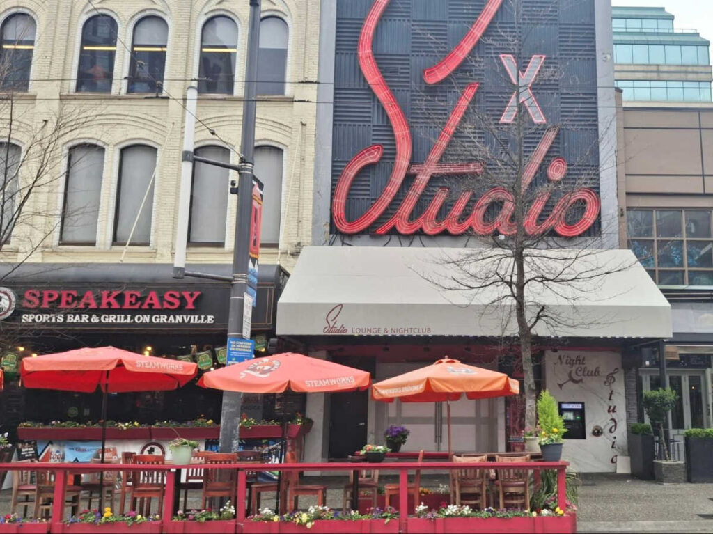 The bars lined along Granville Street