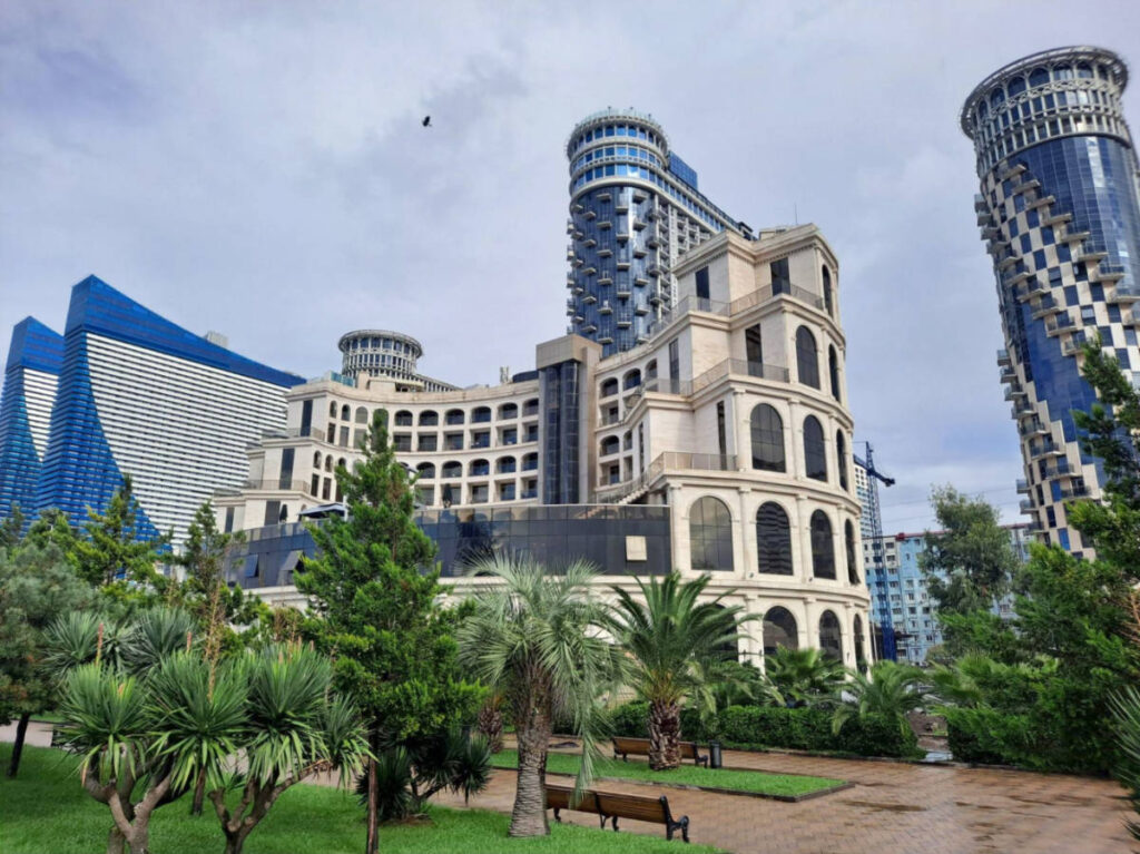 View of the unique and luxurious designs of the accommodations in the Sea Side Zone of Batumi