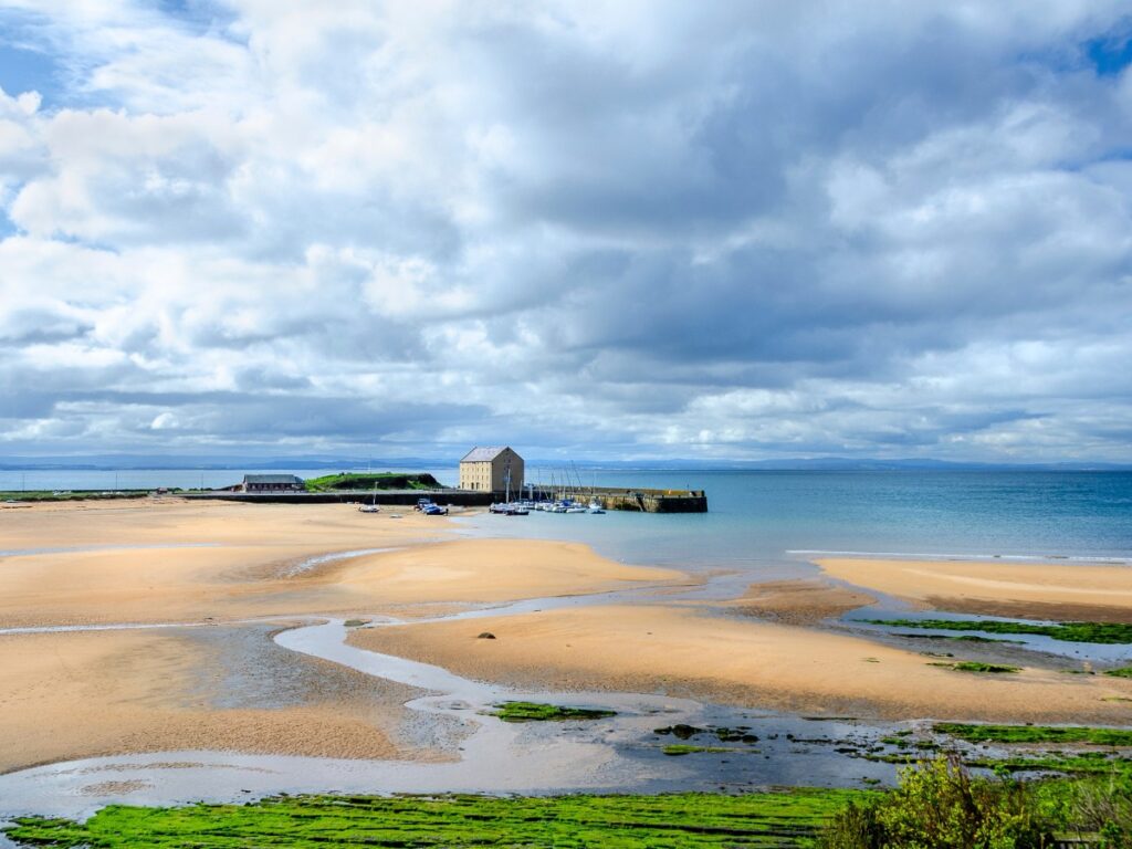 View of a Beach at Elie on a low tide
