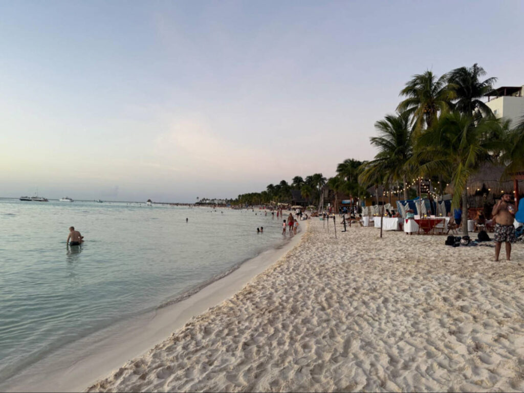 Scenic view of the beachside on Isla Mujeres