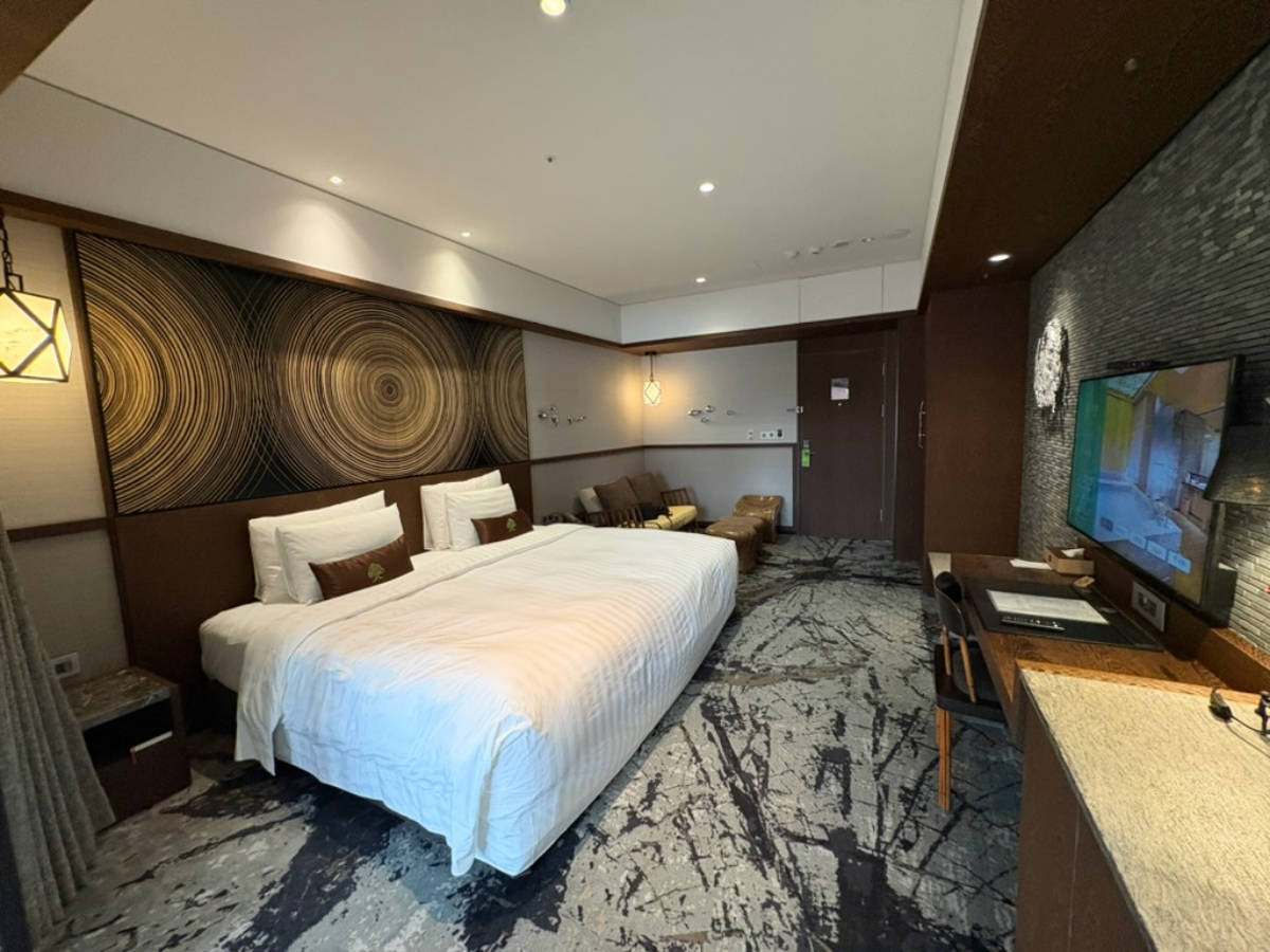 View from the inside of a room in arTree Hotel