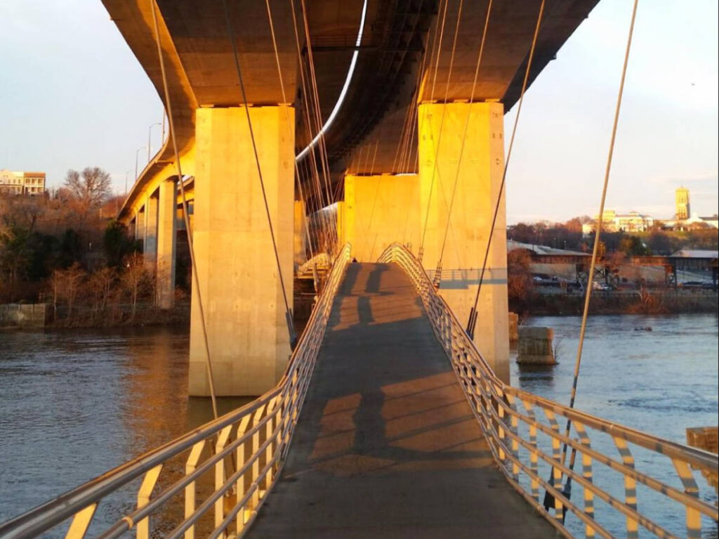 View at the Belle Isle Pedestrian Bridge