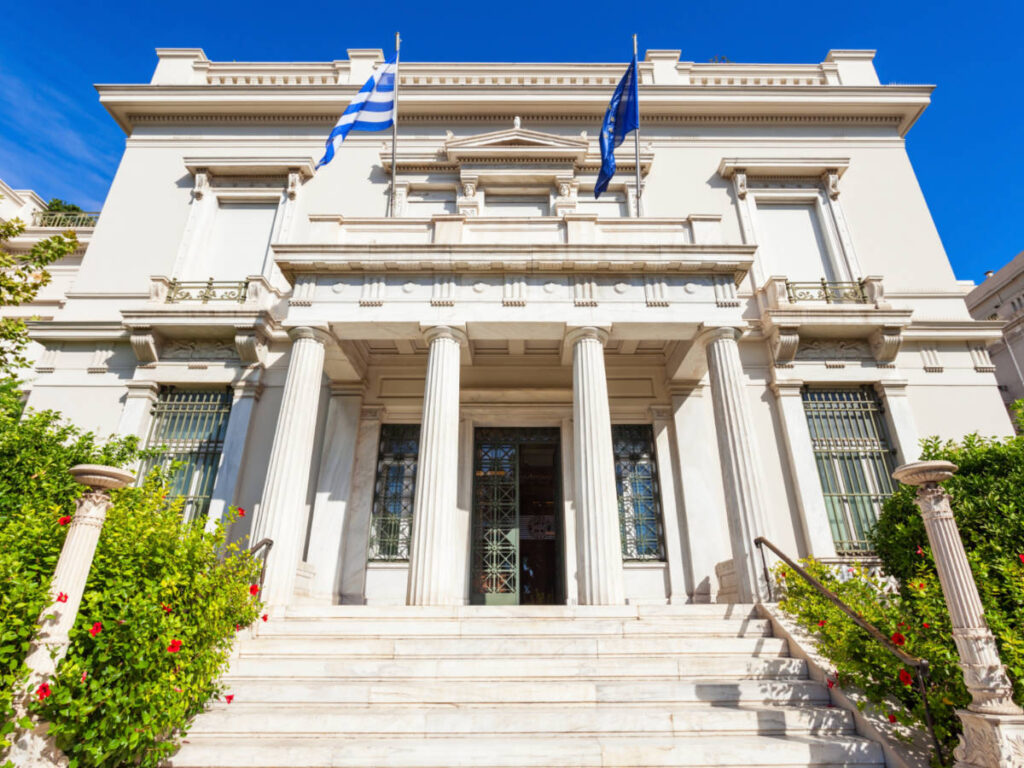 Perspective view of the exterior of Benaki Museum