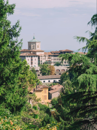 Overlooking view in Bergamo