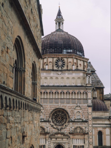View of a cathedral in Bergamo