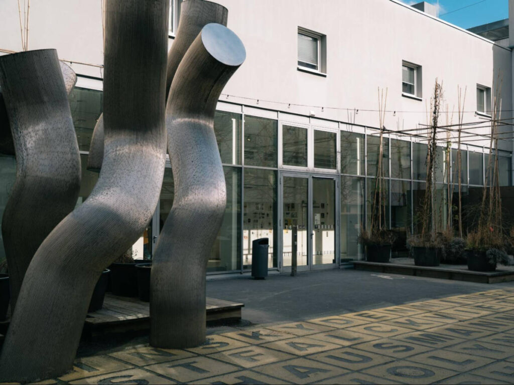 A huge art installation at the Berlinische Galerie’s pathway