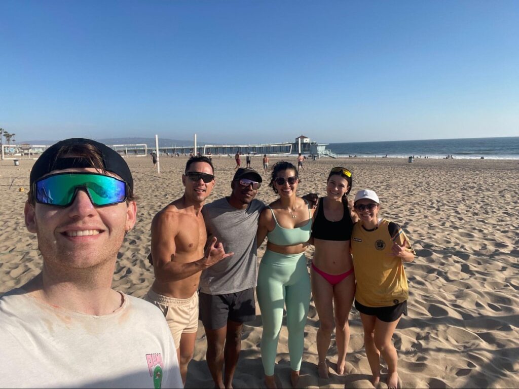 Betty and Friends enjoying the day at Manhattan Beach