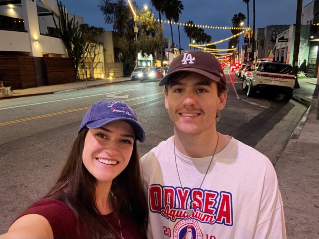Author Betty and Michael at Abbot Kinney