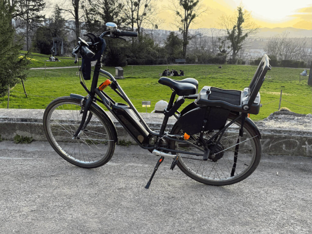 View of a bicycle in Lyon