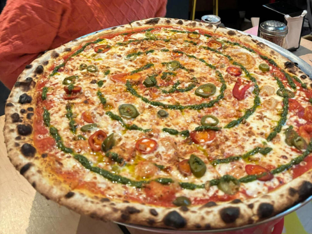 The monster 20-inch Big Poppa 2.0 pizza of Civerinos