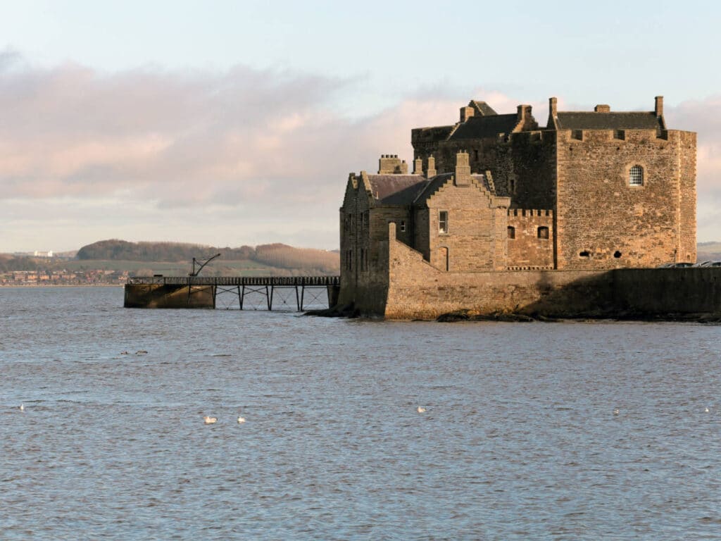 View of the Blackness Castle from the outside