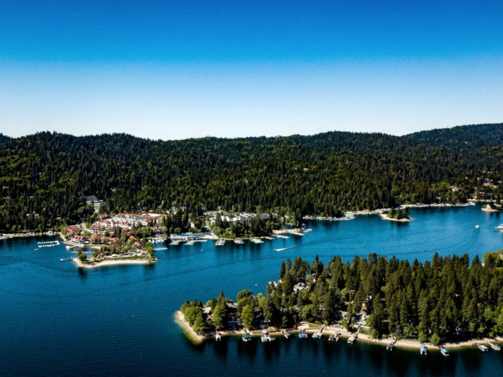 Overlooking view of Blue Jay Bay