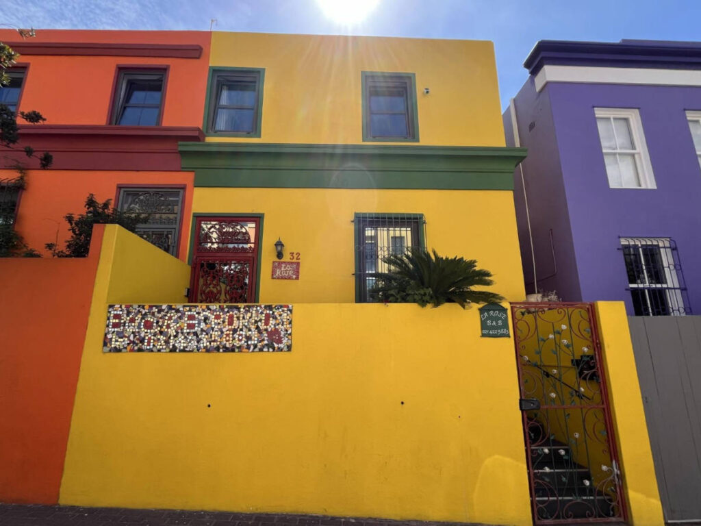 View of the colorful houses in Bo-Kaap