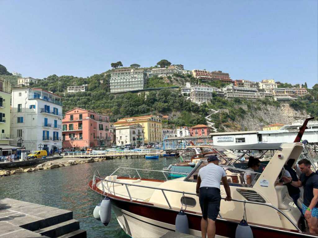 Passengers boarding boat at dock for Boat Pickup