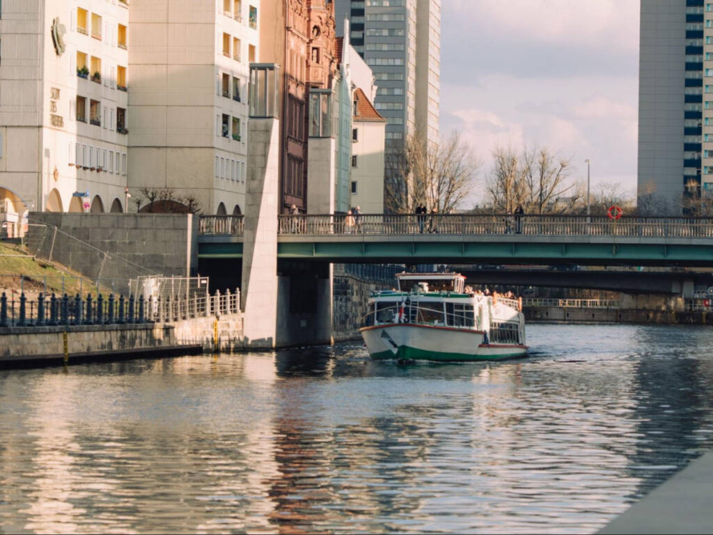 A boat tour sailing in Berlin