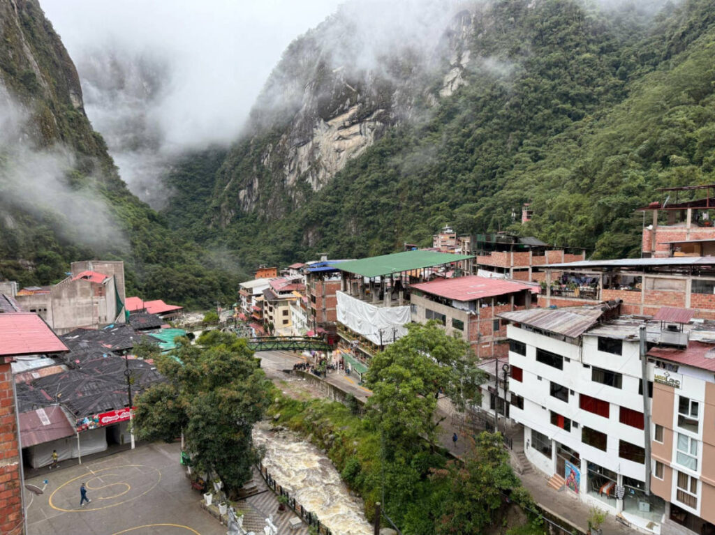 View while having a breakfast at the Jaya Machu Picchu Boutique Hotel