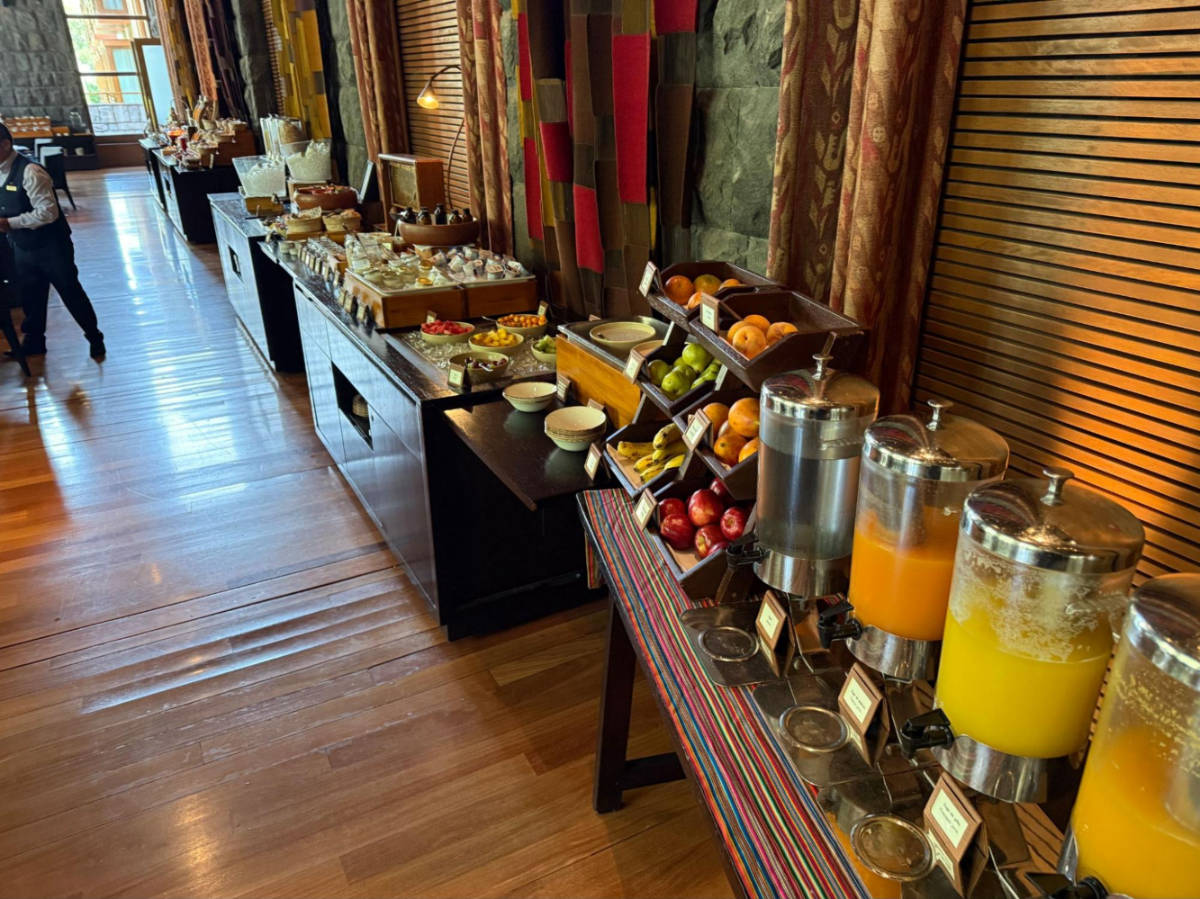 The breakfast buffet was massive (you could also get made-to-order dishes)